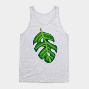 Little Gouache Monstera Leaf Tank Top